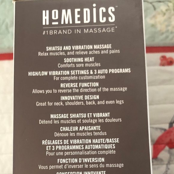 HoMEDICS SHIATSU & VIBRATION Massager with Heat - Picture 4 of 5